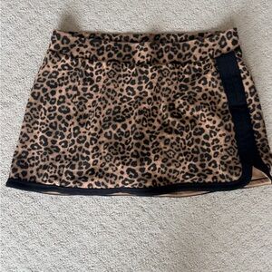 Leopard Print Athletic Skort